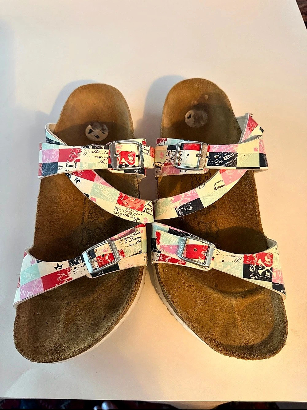 Birki’s by Birkenstock Flag Stamp Multi-Strap Sandals Size 42 , US Women’s 11